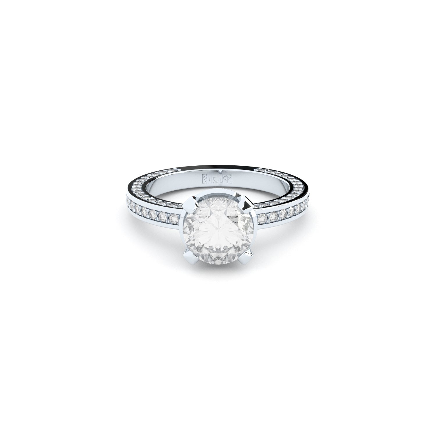 GRACE AVANT-GARDE ENGAGEMENT RING, 1,80 CT lab grown or natural diamonds