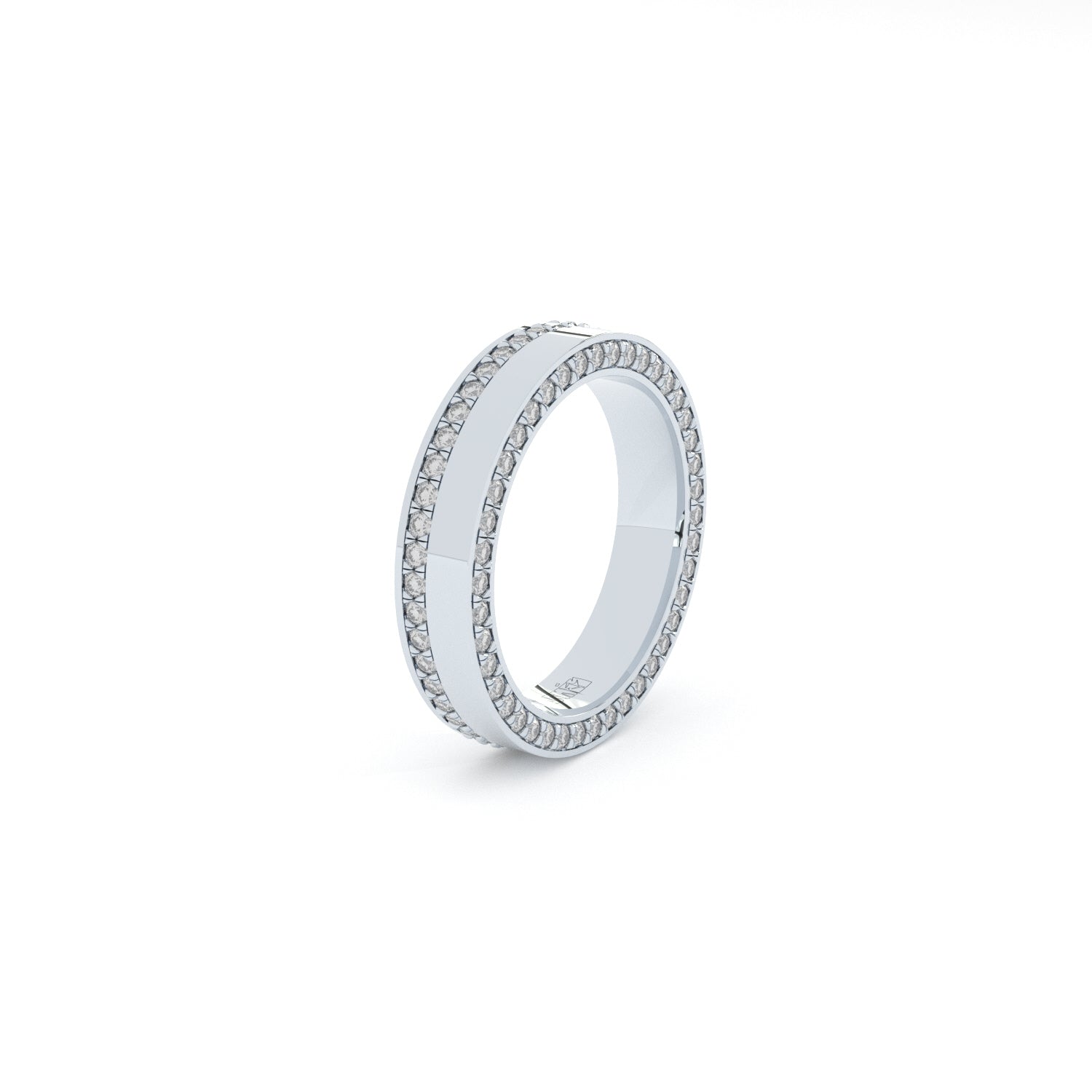 Dual diamonds line ring