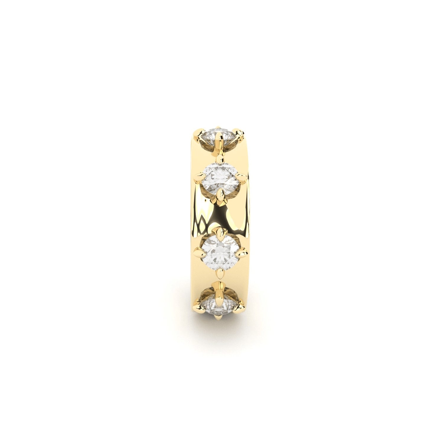 ON THE CLOUDS ear cuff with diamonds