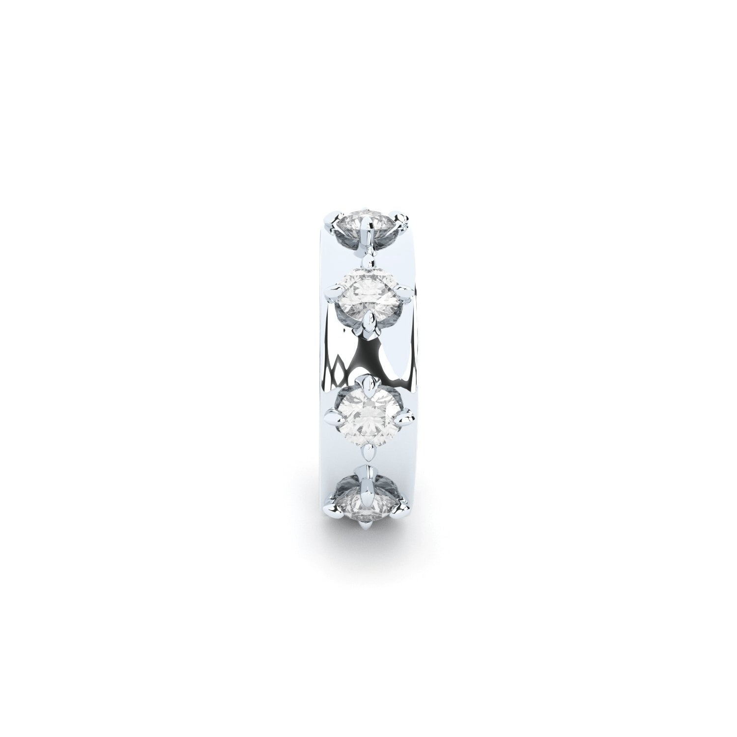 ON THE CLOUDS ear cuff with diamonds