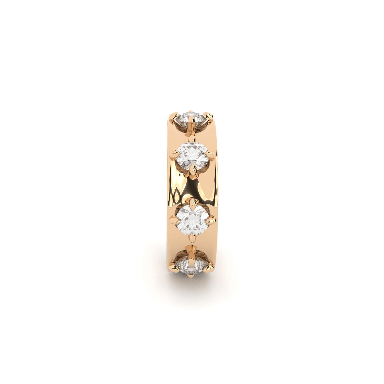 ON THE CLOUDS ear cuff with diamonds