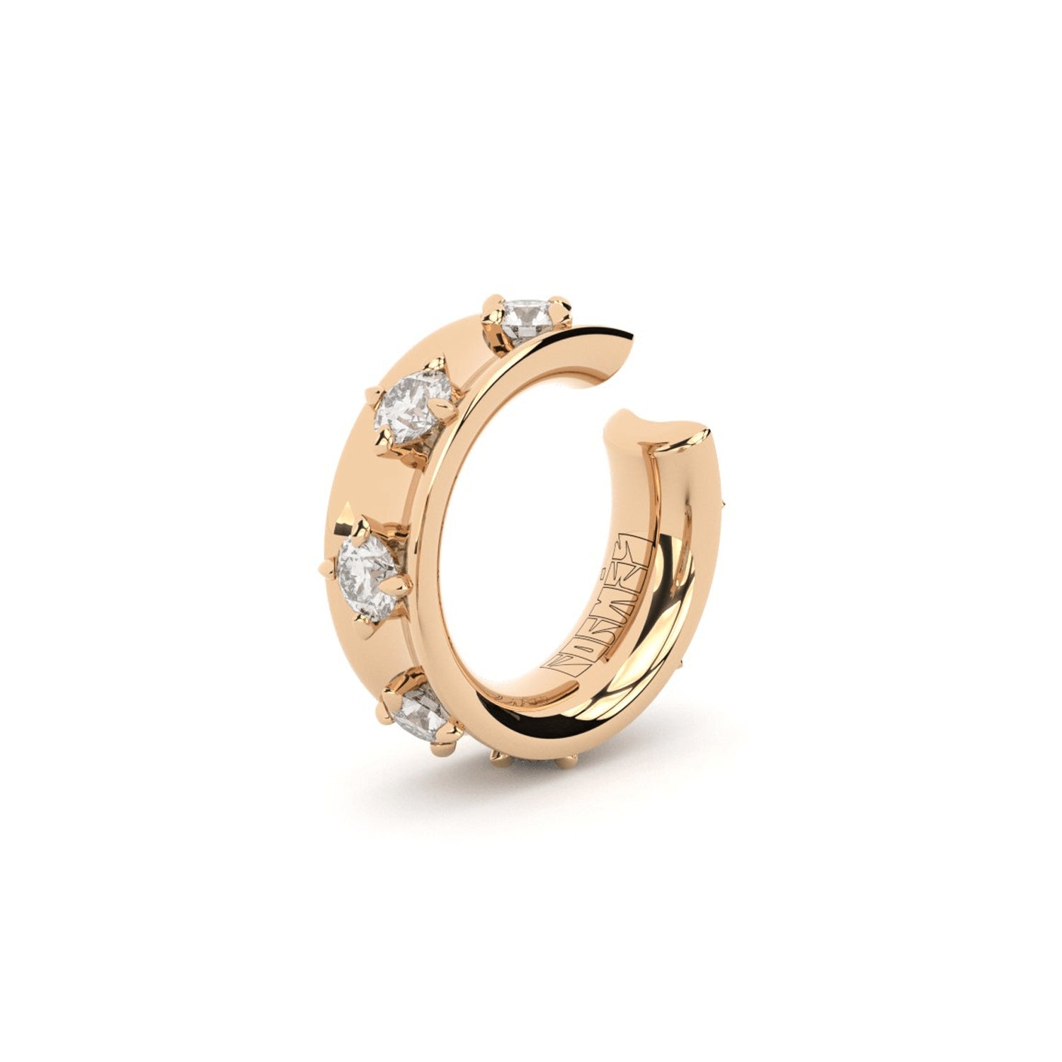 ON THE CLOUDS ear cuff with diamonds