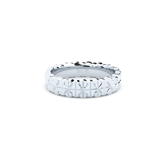 conceptual and detailed wedding ring by designer