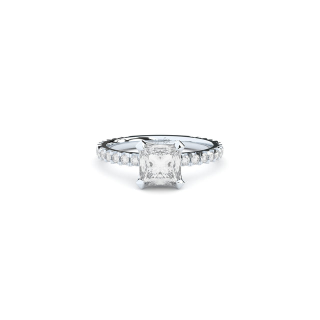 princess cut lab grown diamond engagement ring by Formes