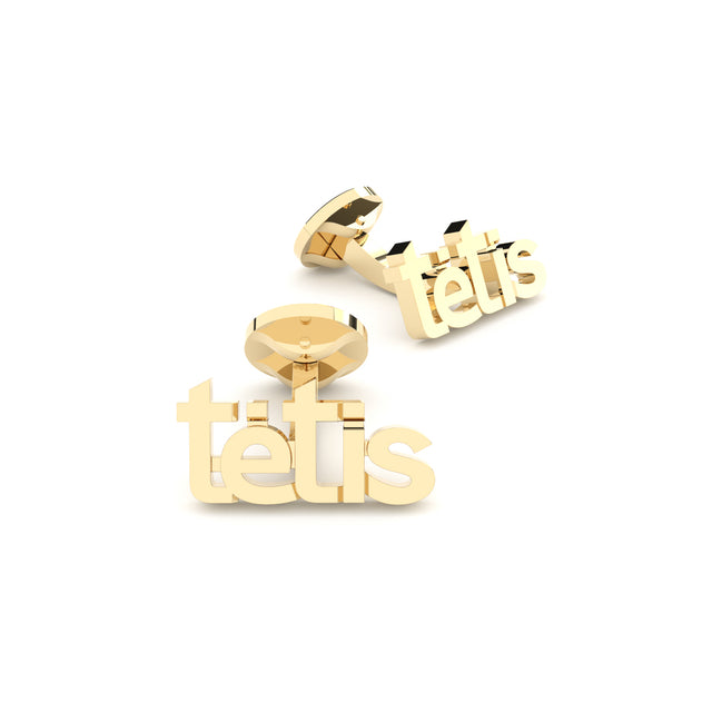 golden cufflinks tetis by Formes