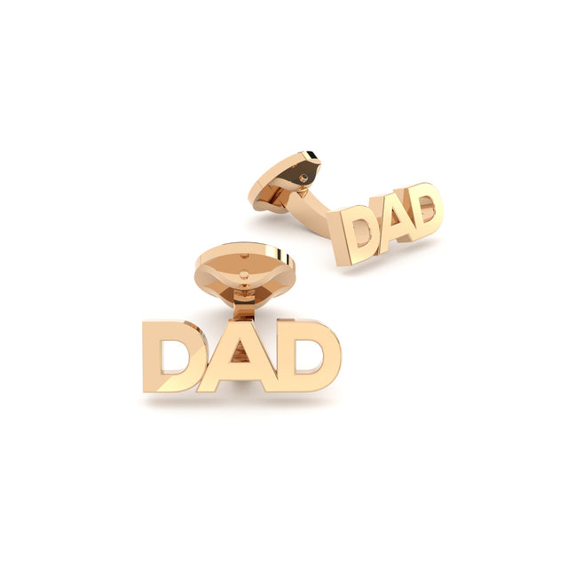 golden dad cufflinks