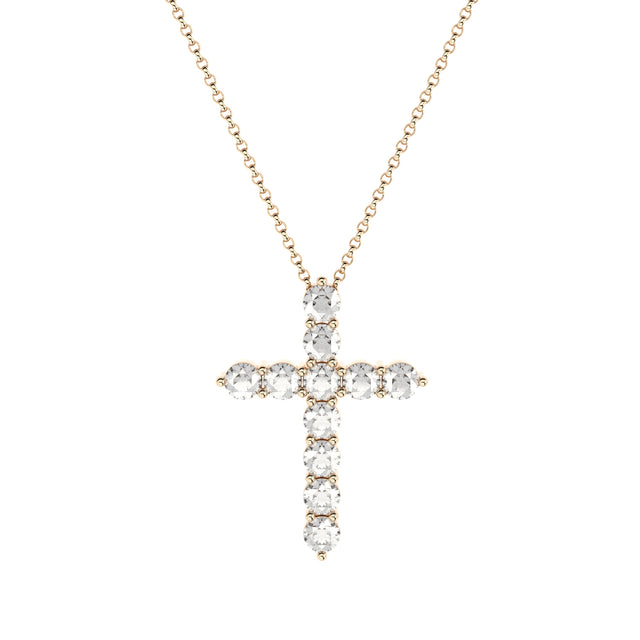 lab grown diamonds luxury cross pendant by Formes