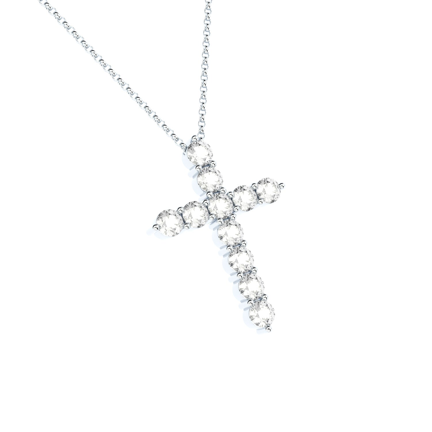 lab grown diamonds luxury cross pendant by Formes