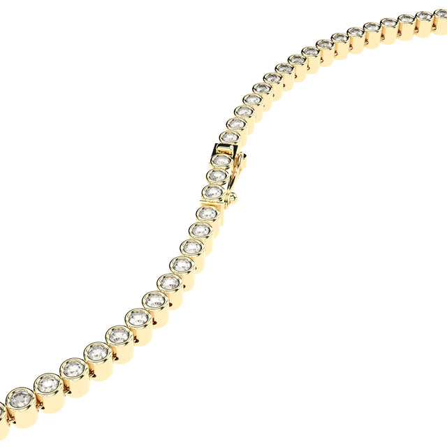 bezel set lab grown diamonds tennis necklace by formes