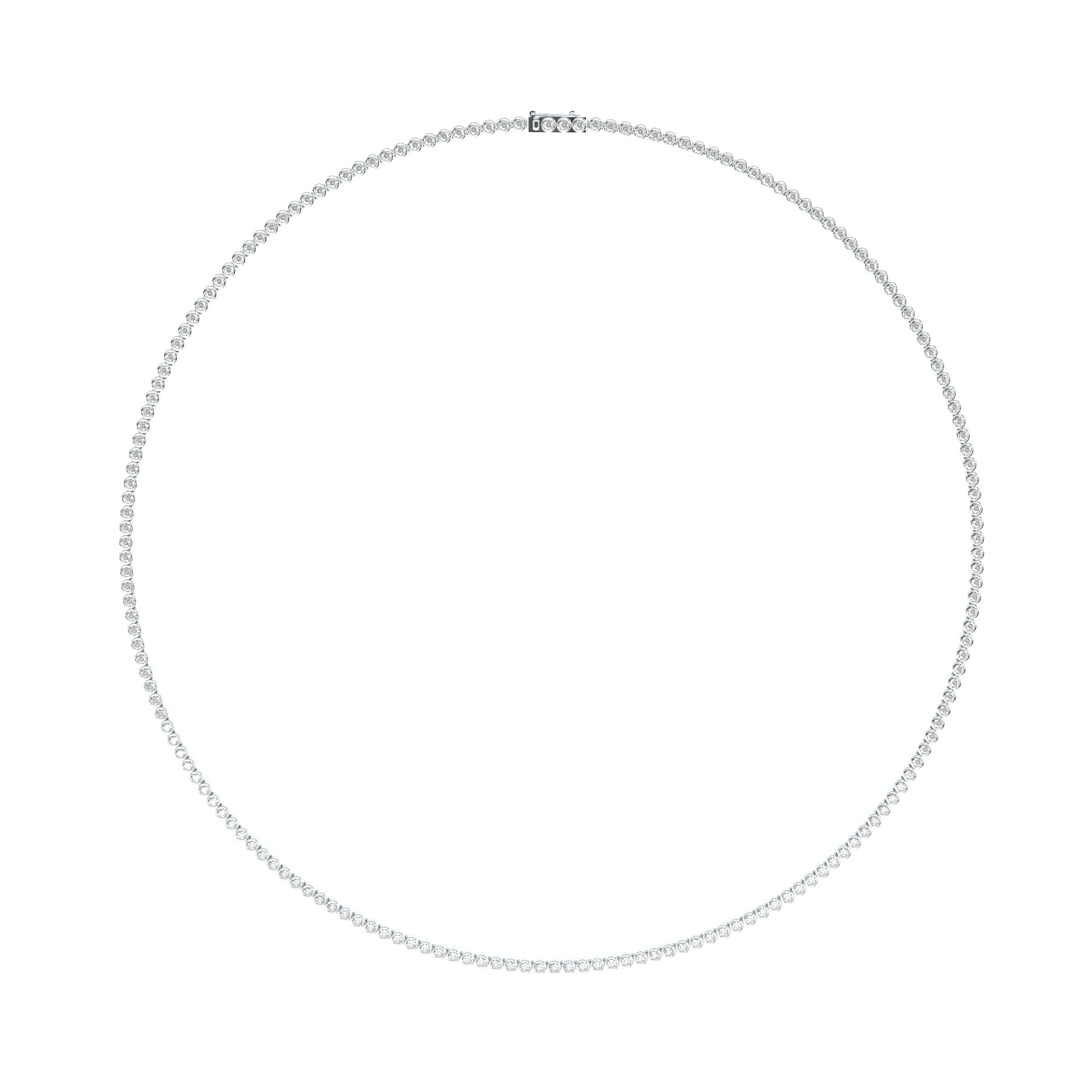 bezel set lab grown diamonds tennis necklace by formes