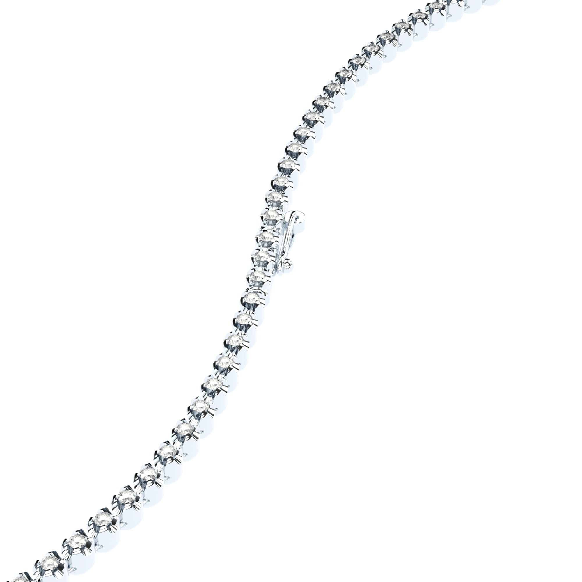 slim lab grown diamond bracelet by Formes closure