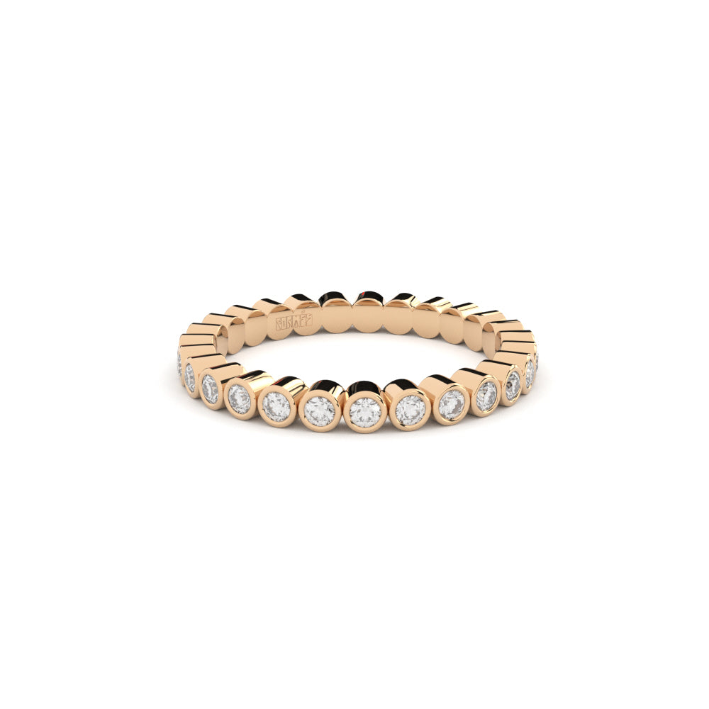diamonds eternity ring with round setting