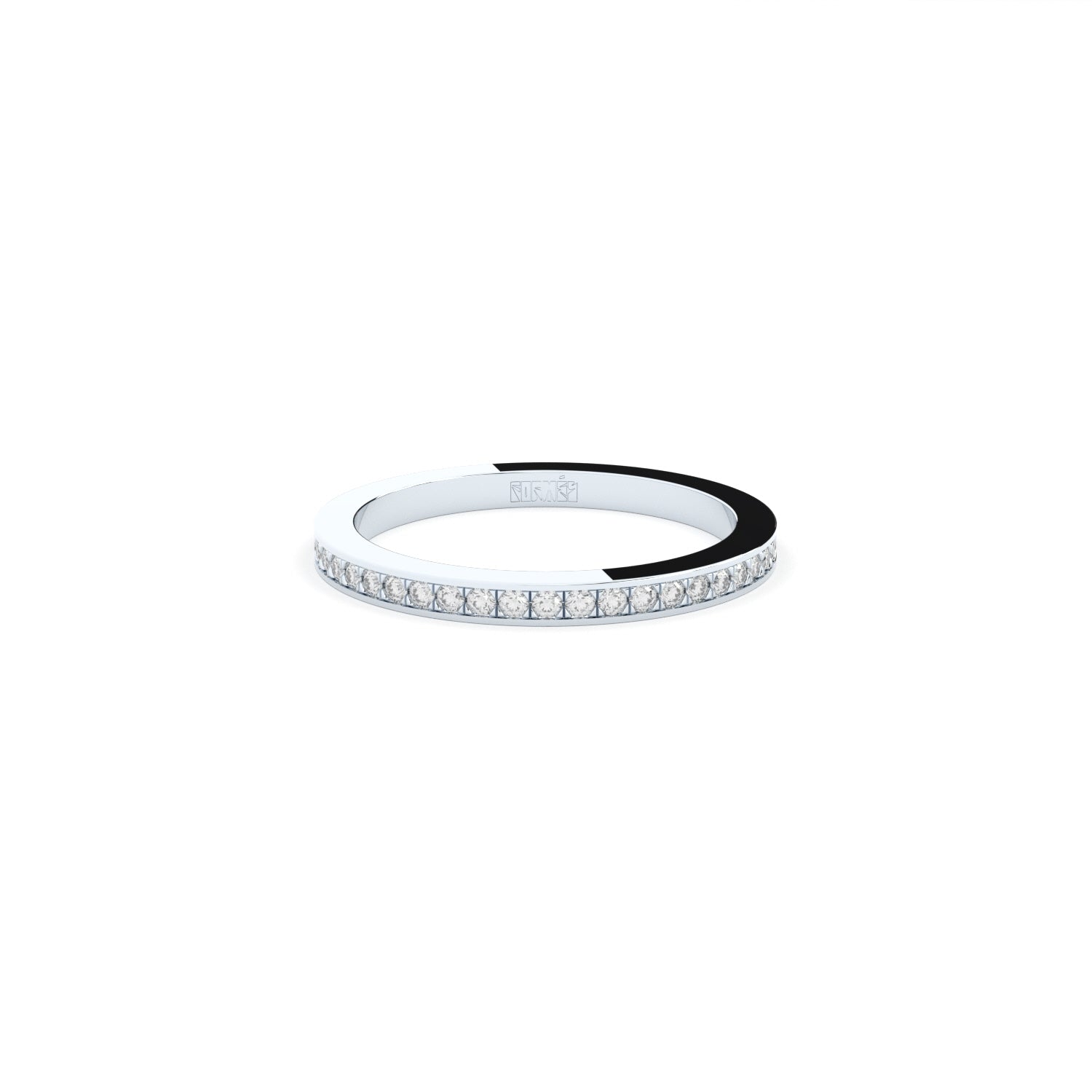 edgy eternity band with lab grown or natural diamonds by formes