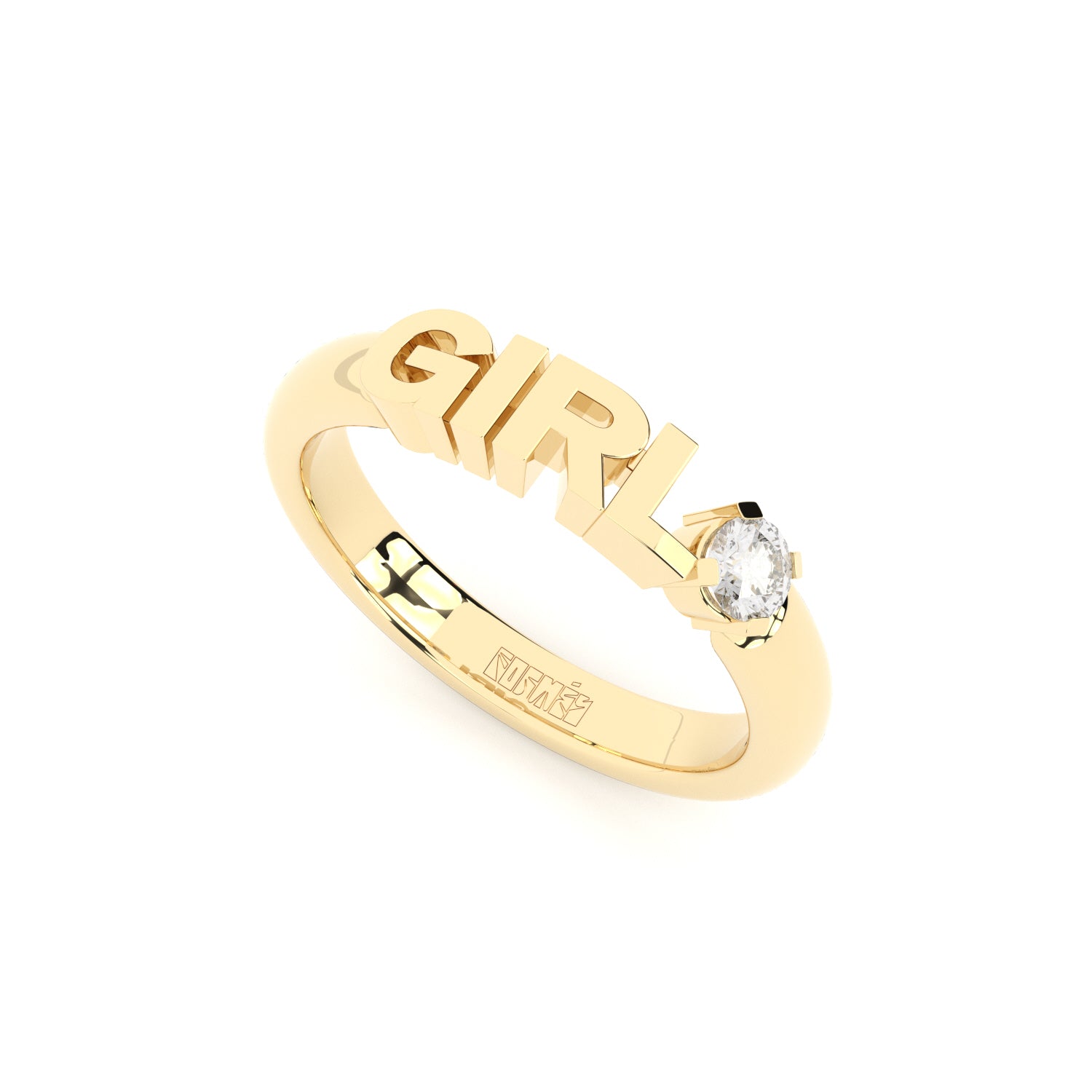 STACKABLE GIRL RING with lab grown diamonds by Formes
