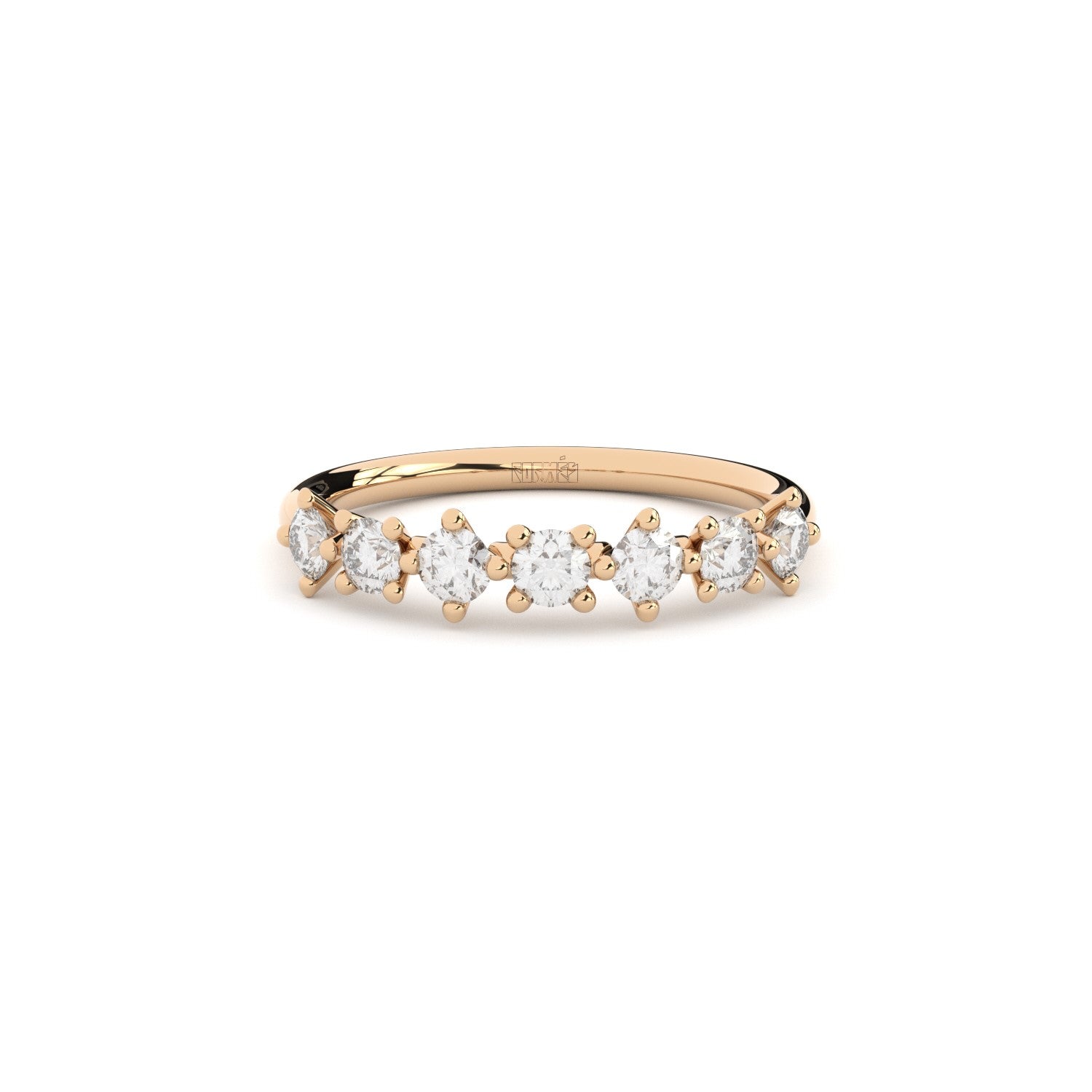 half eternity band with diamonds from DUO collection by Formes