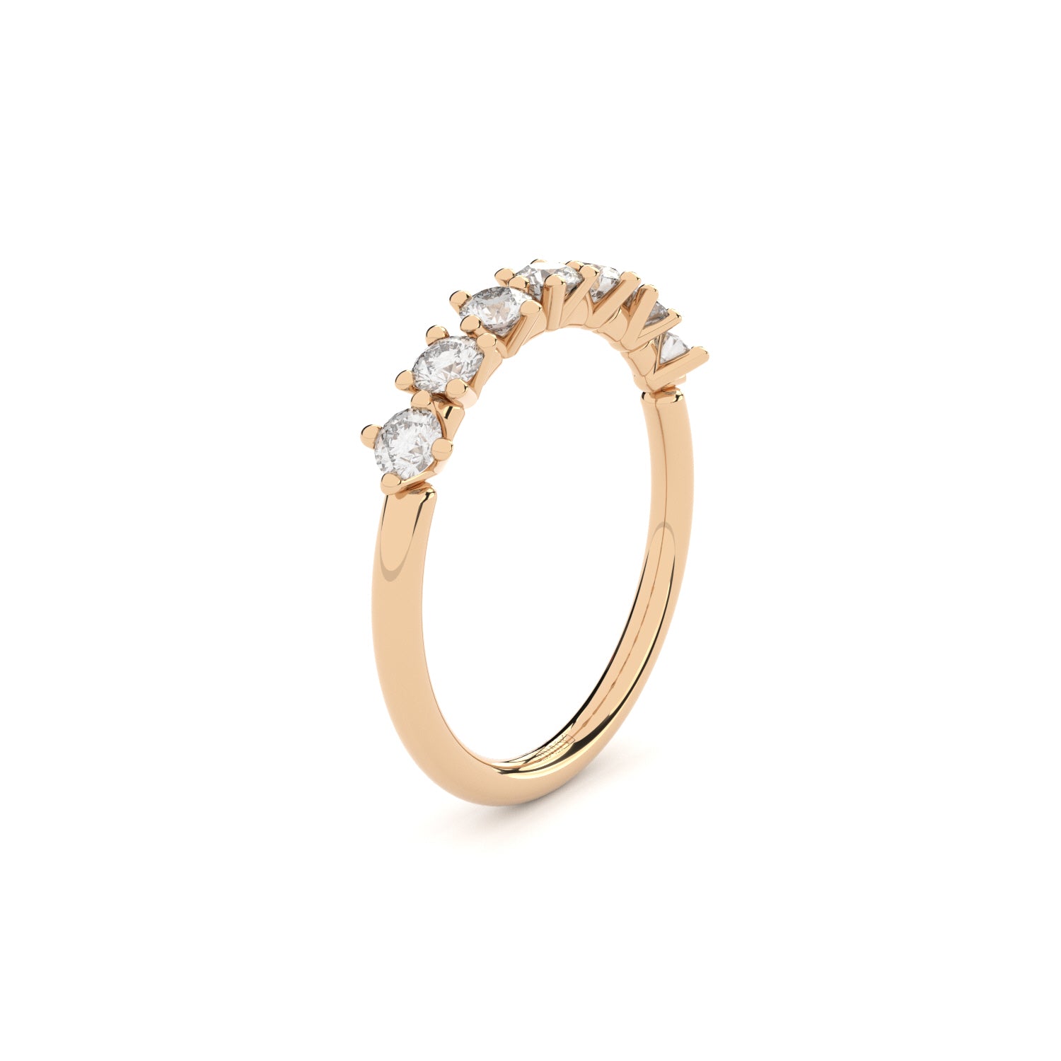 half eternity band with diamonds from DUO collection by Formes