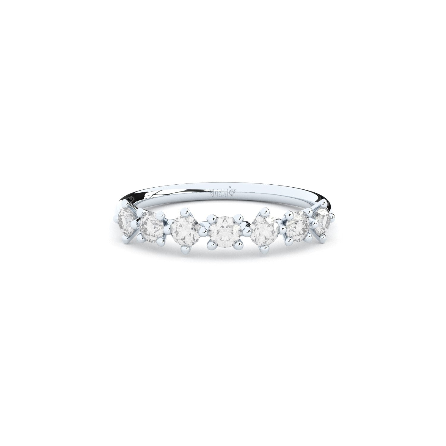 half eternity band with diamonds from DUO collection by Formes