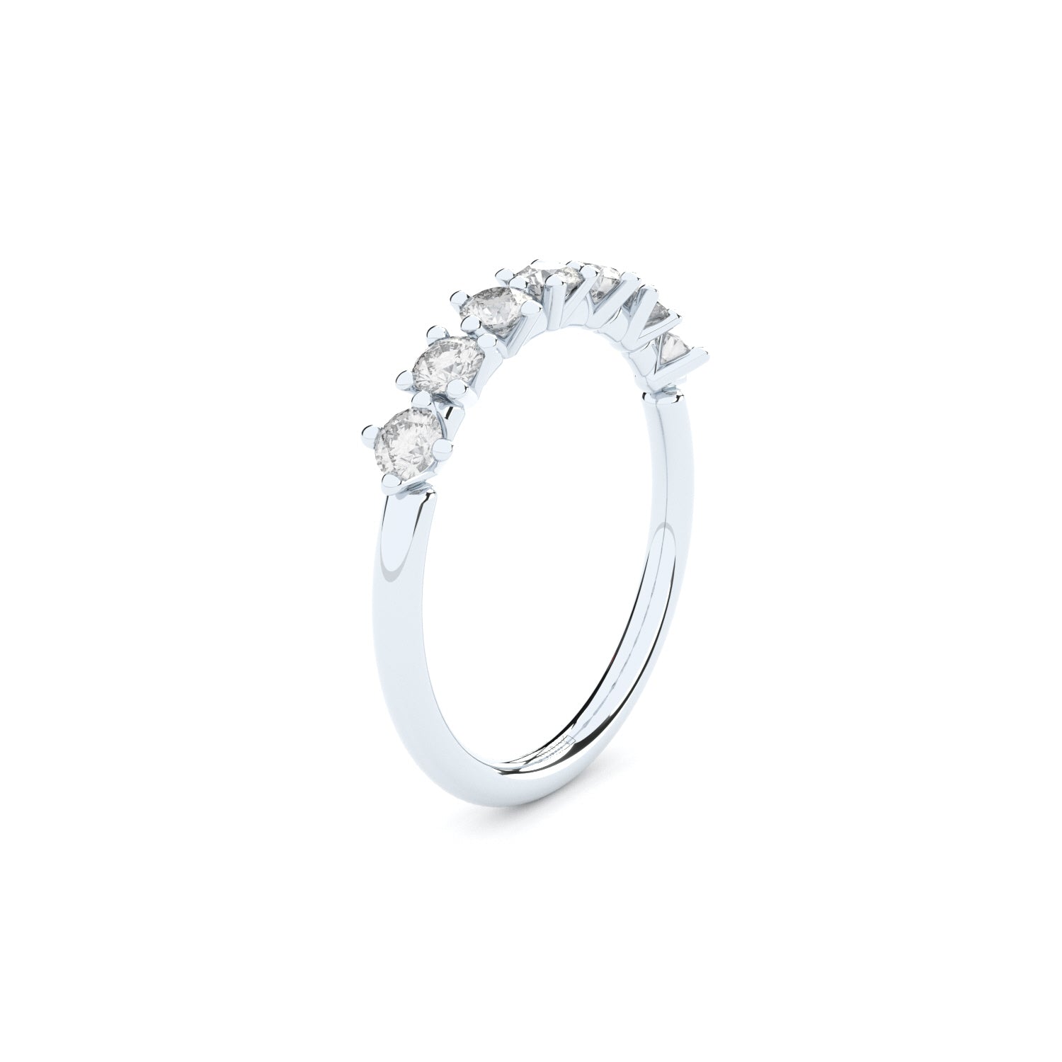 half eternity band with diamonds from DUO collection by Formes