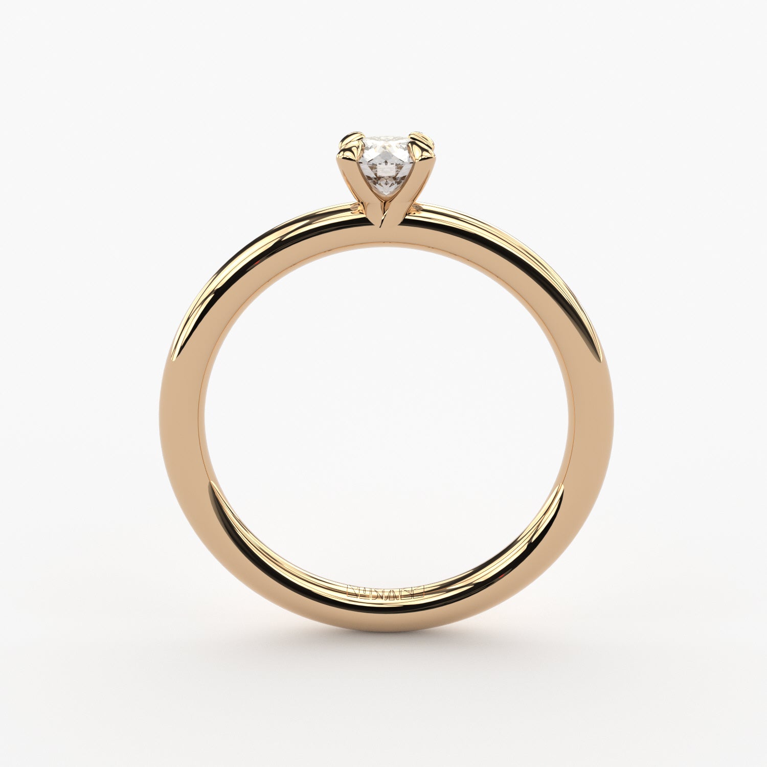 handmade lab grown diamond solitaire engagement ring by Formes
