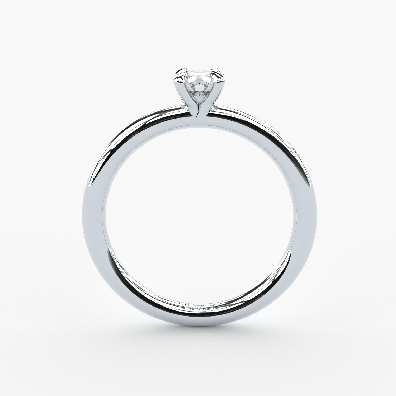 handmade lab grown diamond solitaire engagement ring by Formes