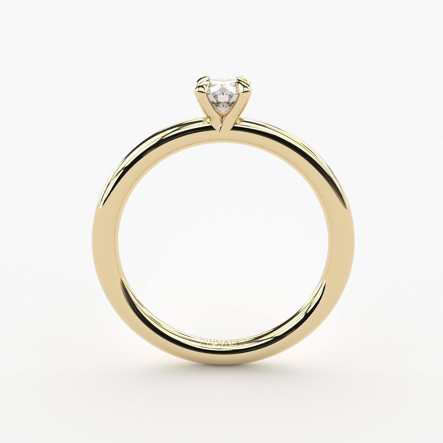 handmade lab grown diamond solitaire engagement ring by Formes
