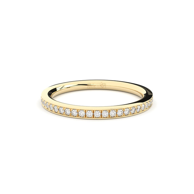 lab grown diamonds eternity band rounded profile by Formes