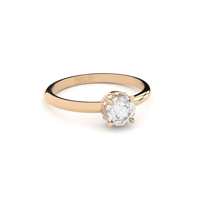 lab grown diamonds ring sun with inverted diamonds formes