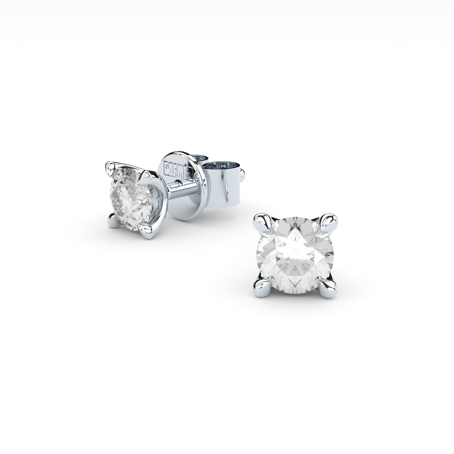 diamond ear studs by Formes