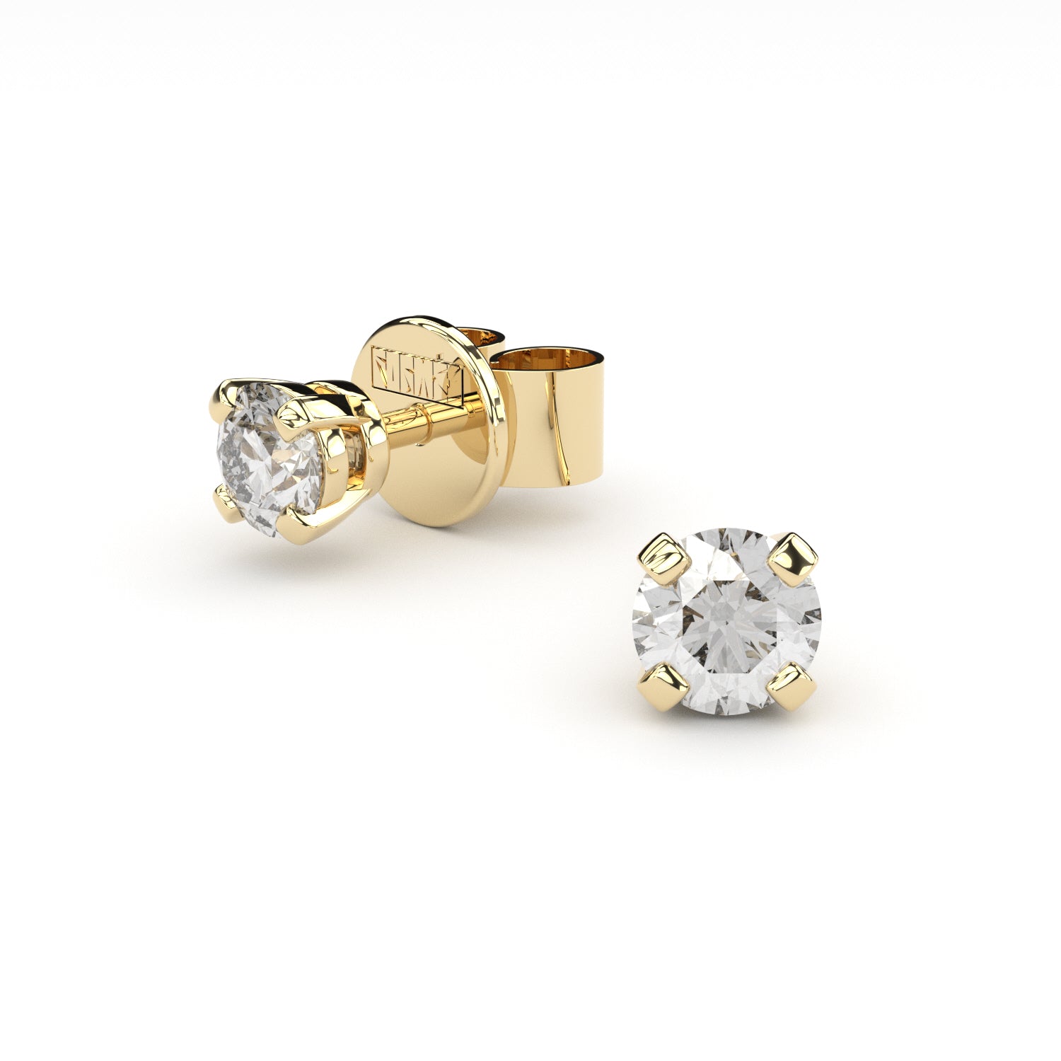 diamonds studs handmade by Formes