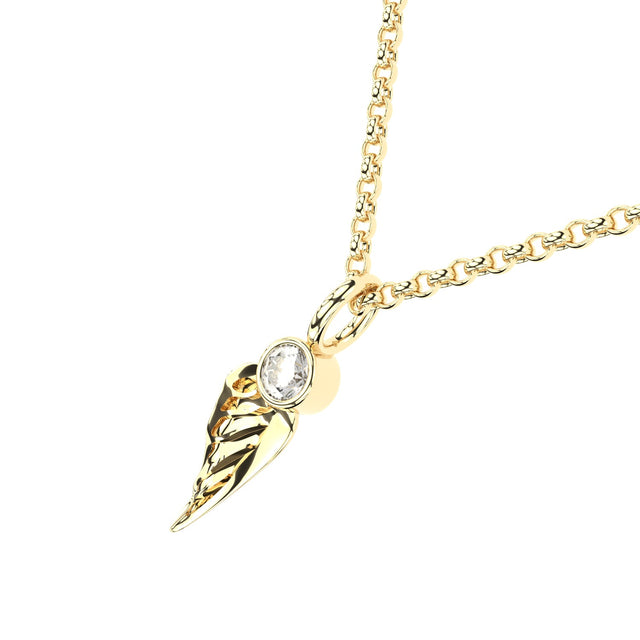 lab grown diamond wing pendant from 18 K gold by Formes
