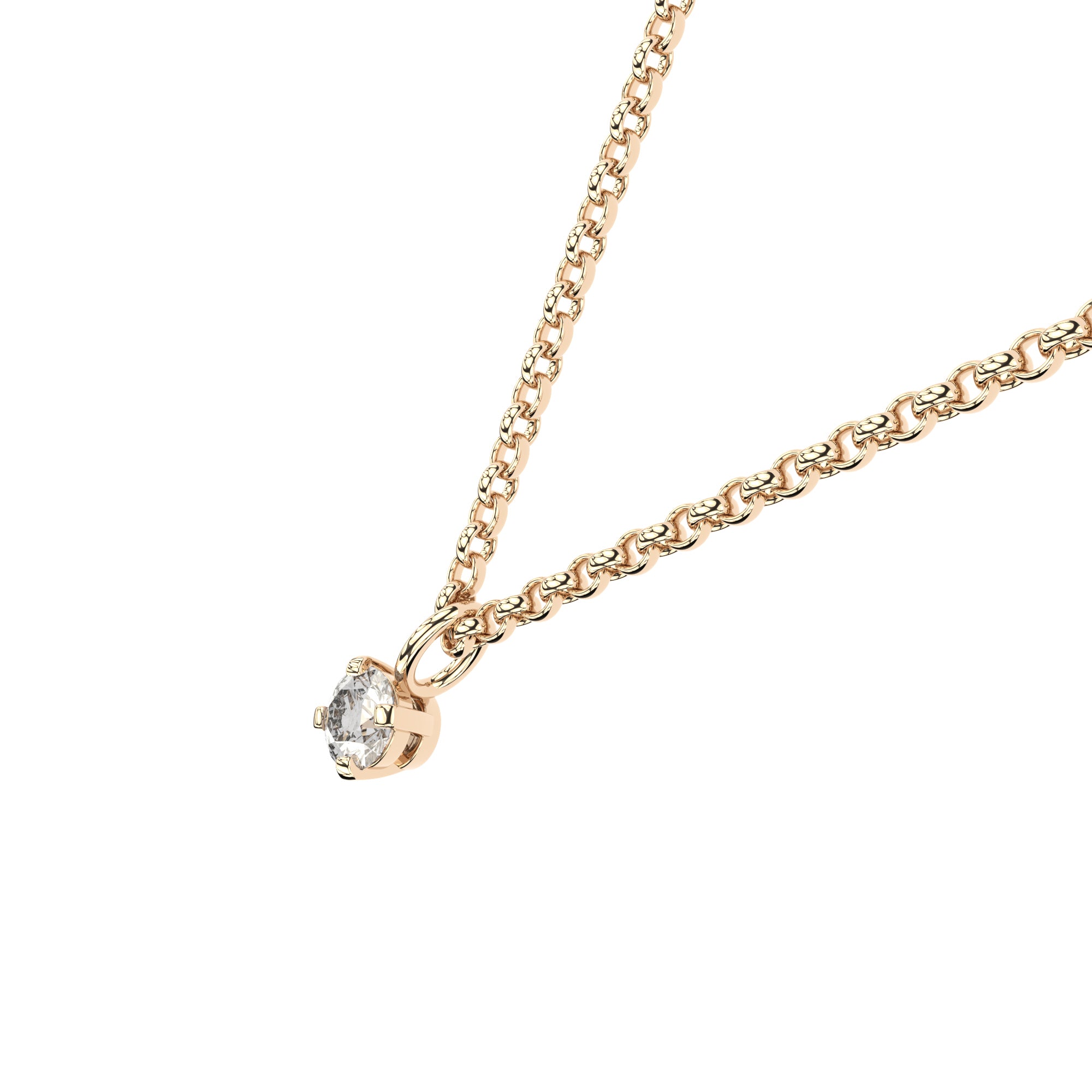lab grown or natural diamond tiny pendant by Formes