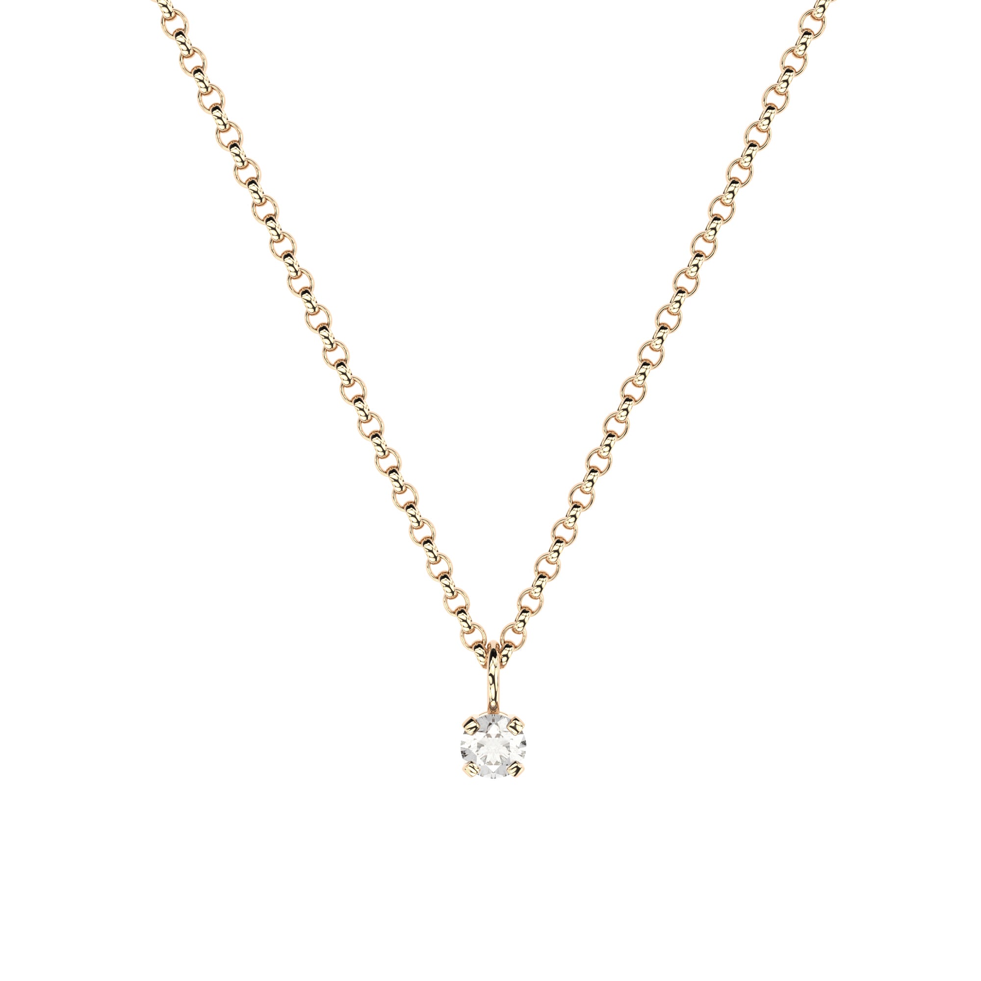 lab grown or natural diamond tiny pendant by Formes