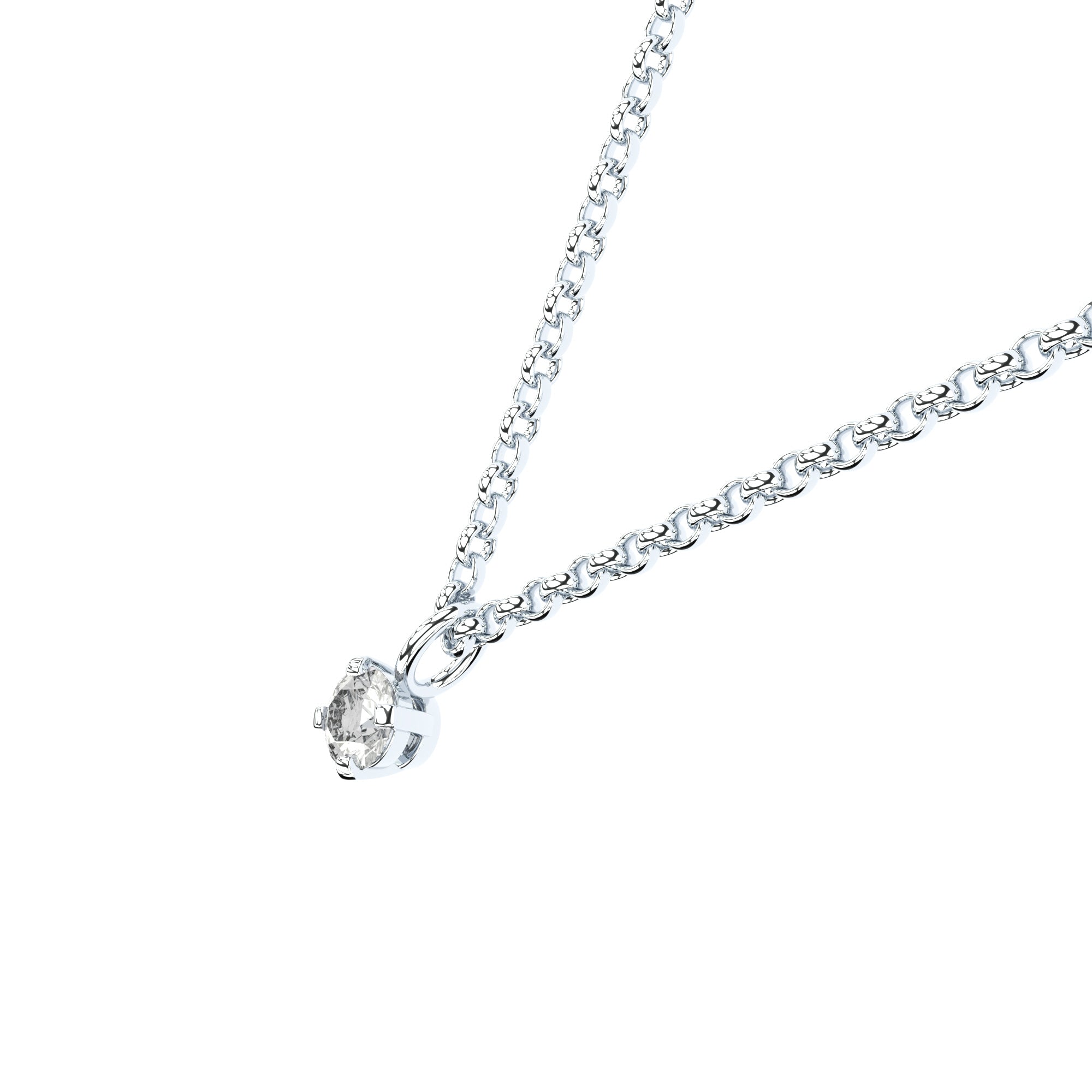 lab grown or natural diamond tiny pendant by Formes
