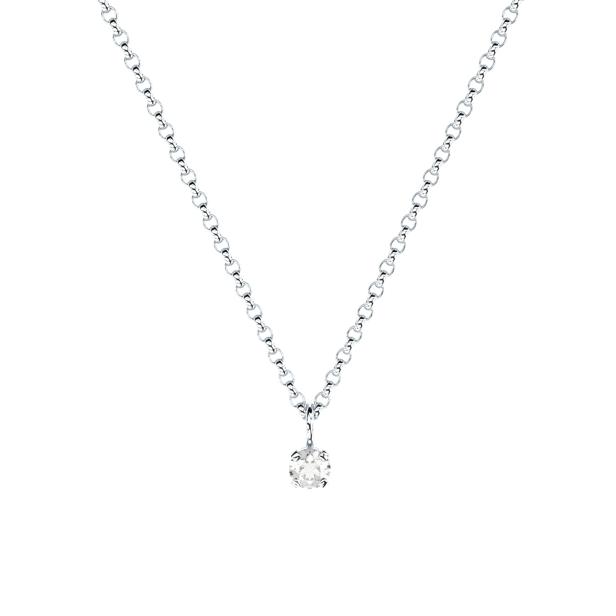 lab grown or natural diamond tiny pendant by Formes