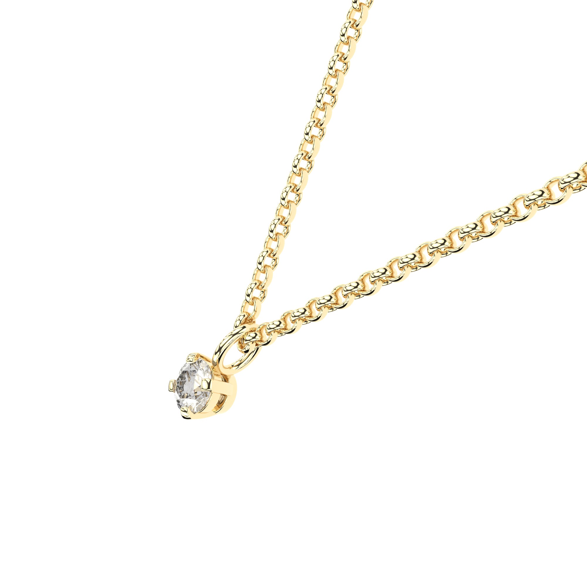 lab grown or natural diamond tiny pendant by Formes