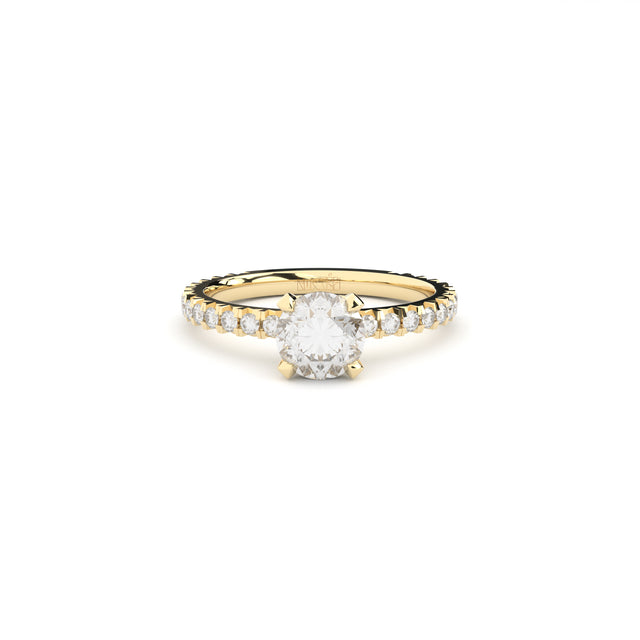 luxury designer engagement ring with lab grown or natural diamonds by Formes