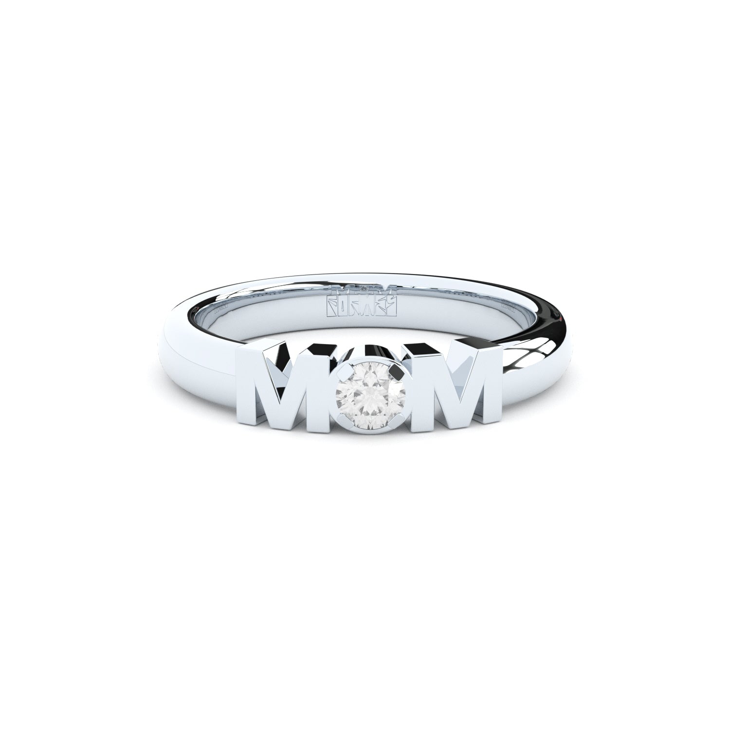 mom 2 ring with lab grown diamonds by formes