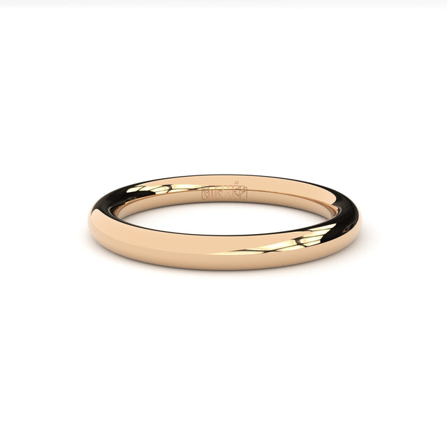 oval plain wedding ring by Formes
