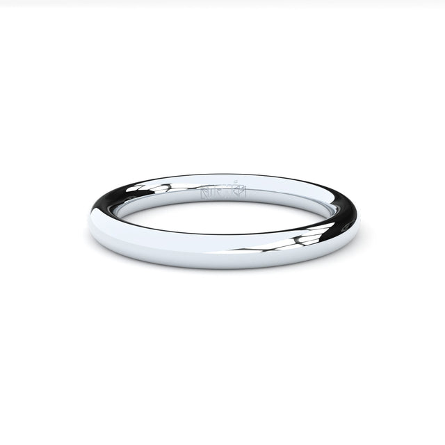 oval plain wedding ring by Formes
