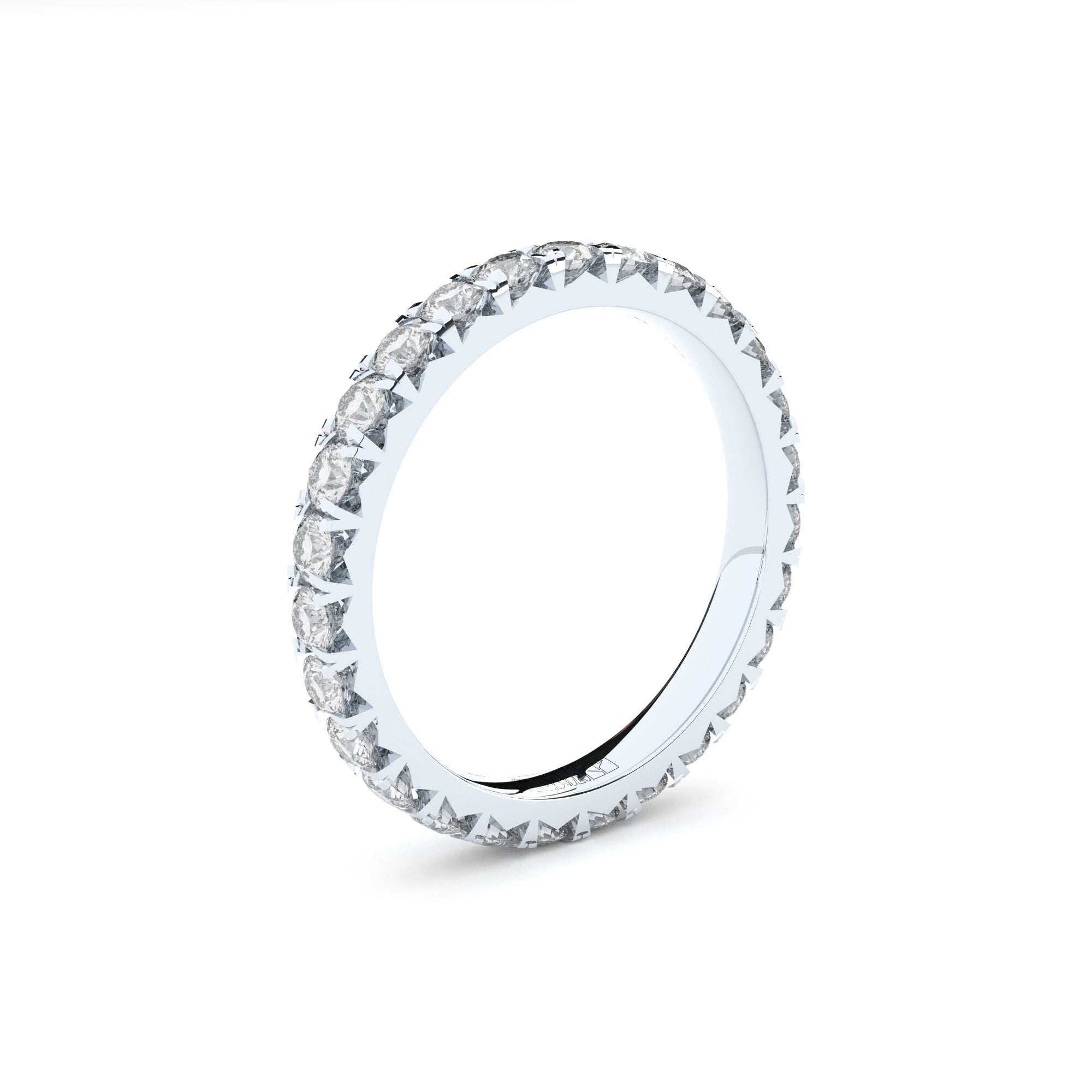 slim eternity band with lab made or natural diamonds by formes 2,2 mm