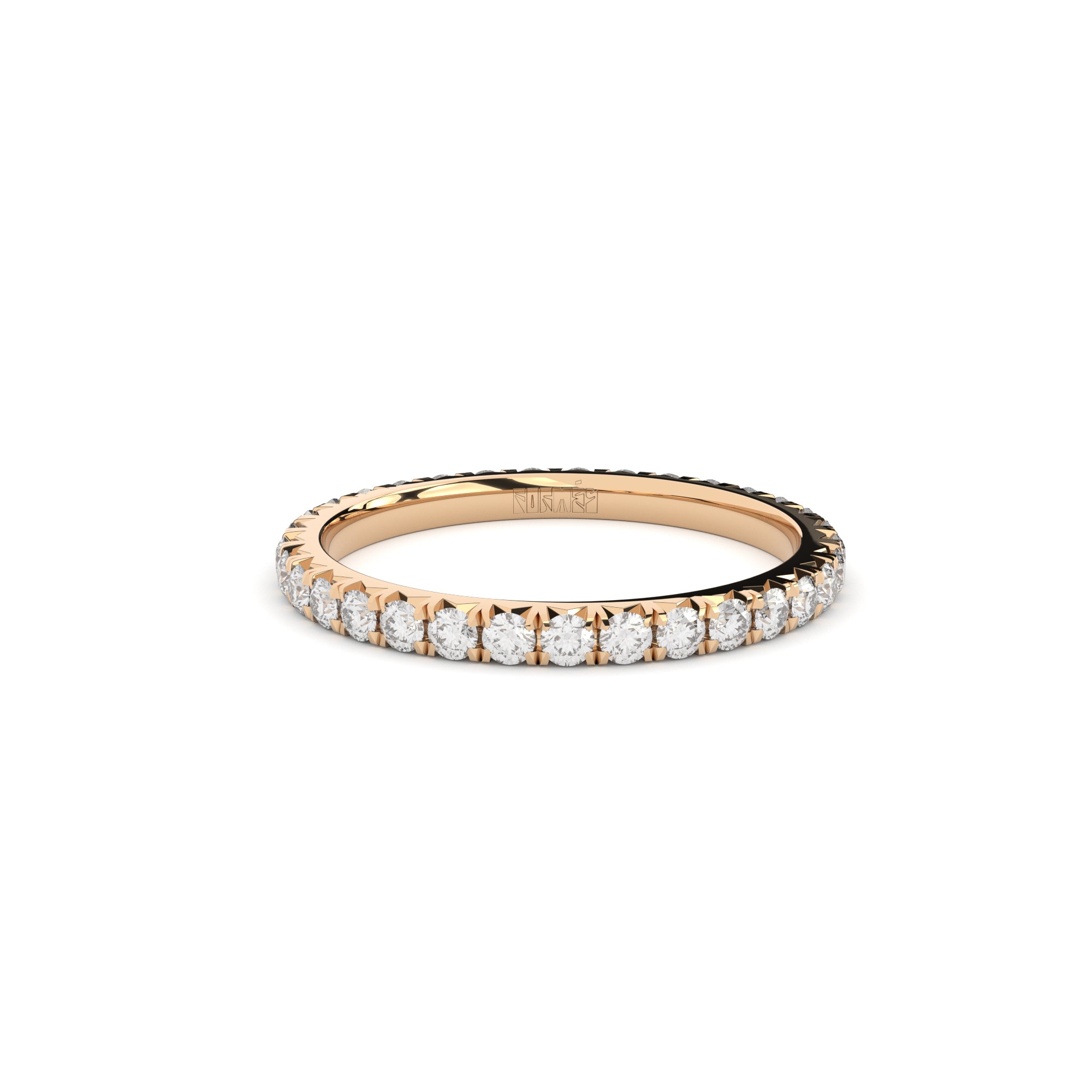 slim eternity band with diamonds by formes 1,7 mm