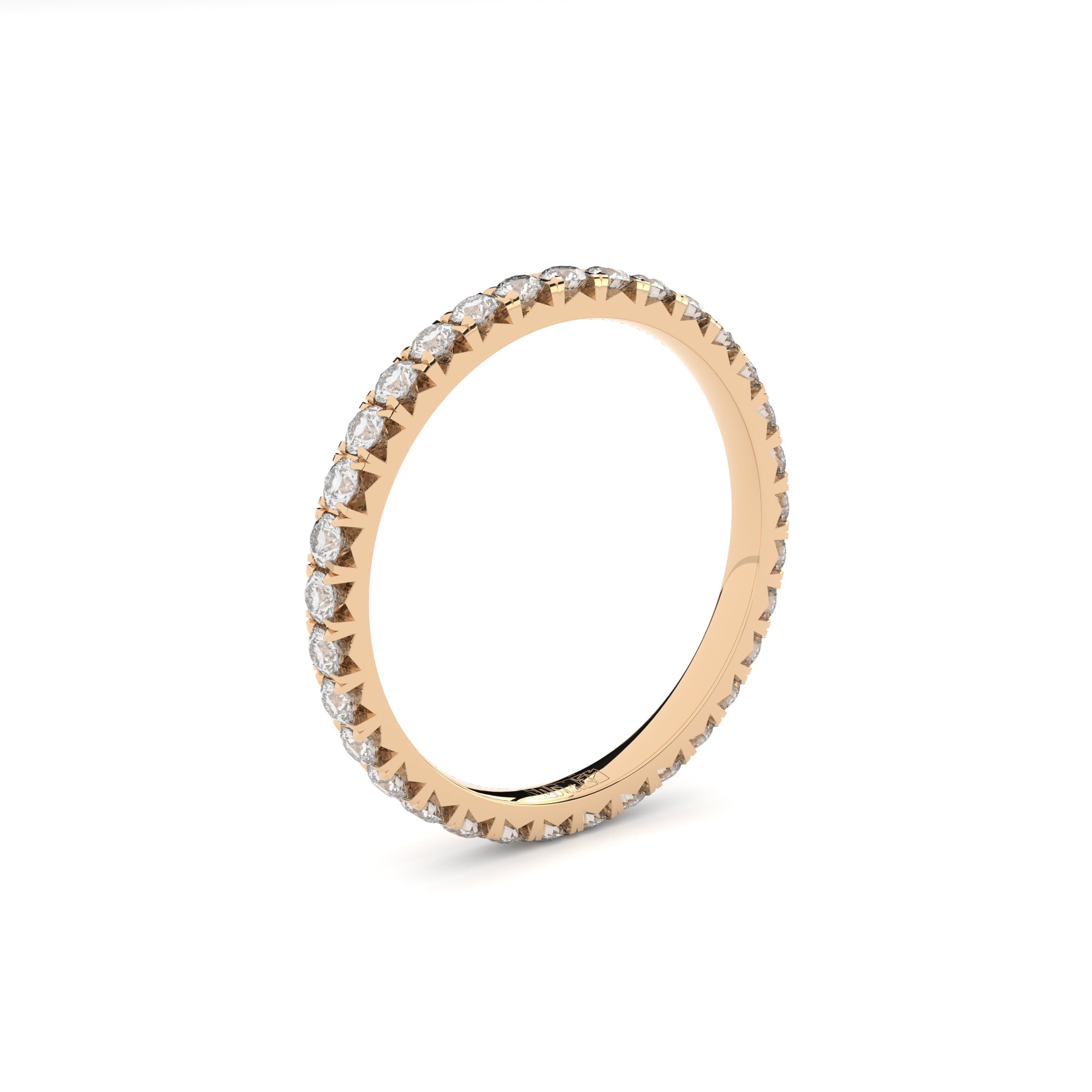 slim eternity band with diamonds by formes 1,7 mm