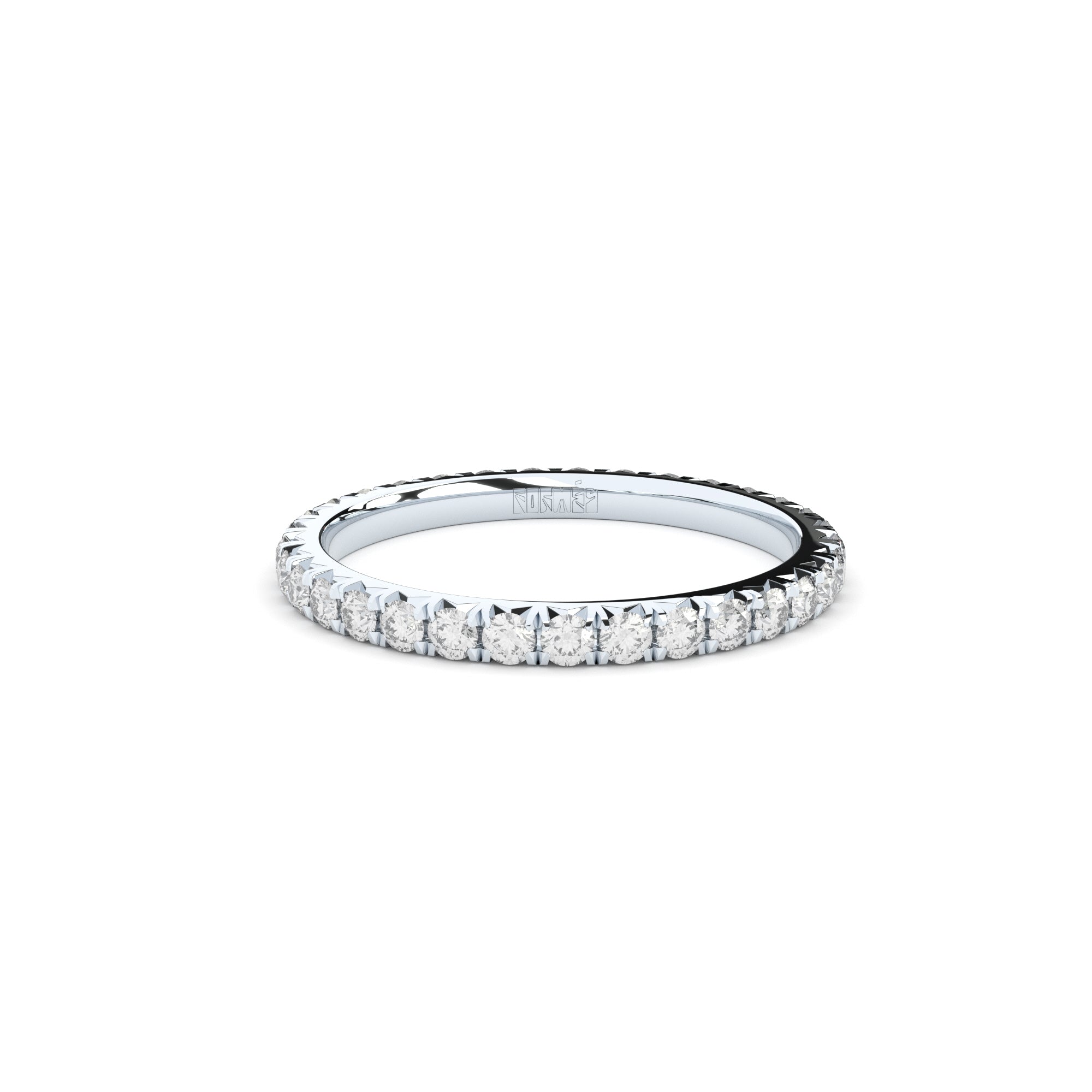 slim eternity band with diamonds by formes 1,7 mm