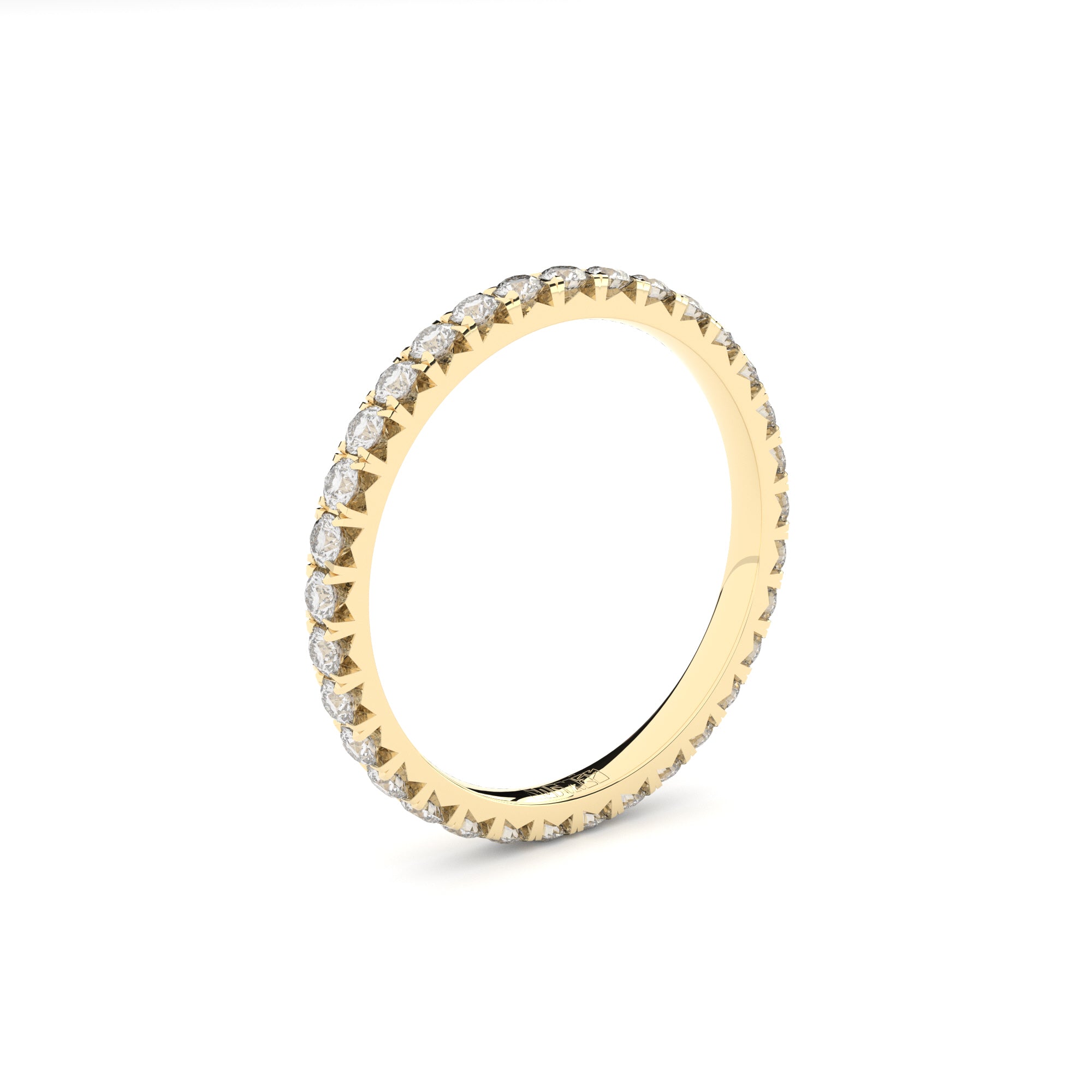 slim eternity band with diamonds by formes 1,7 mm