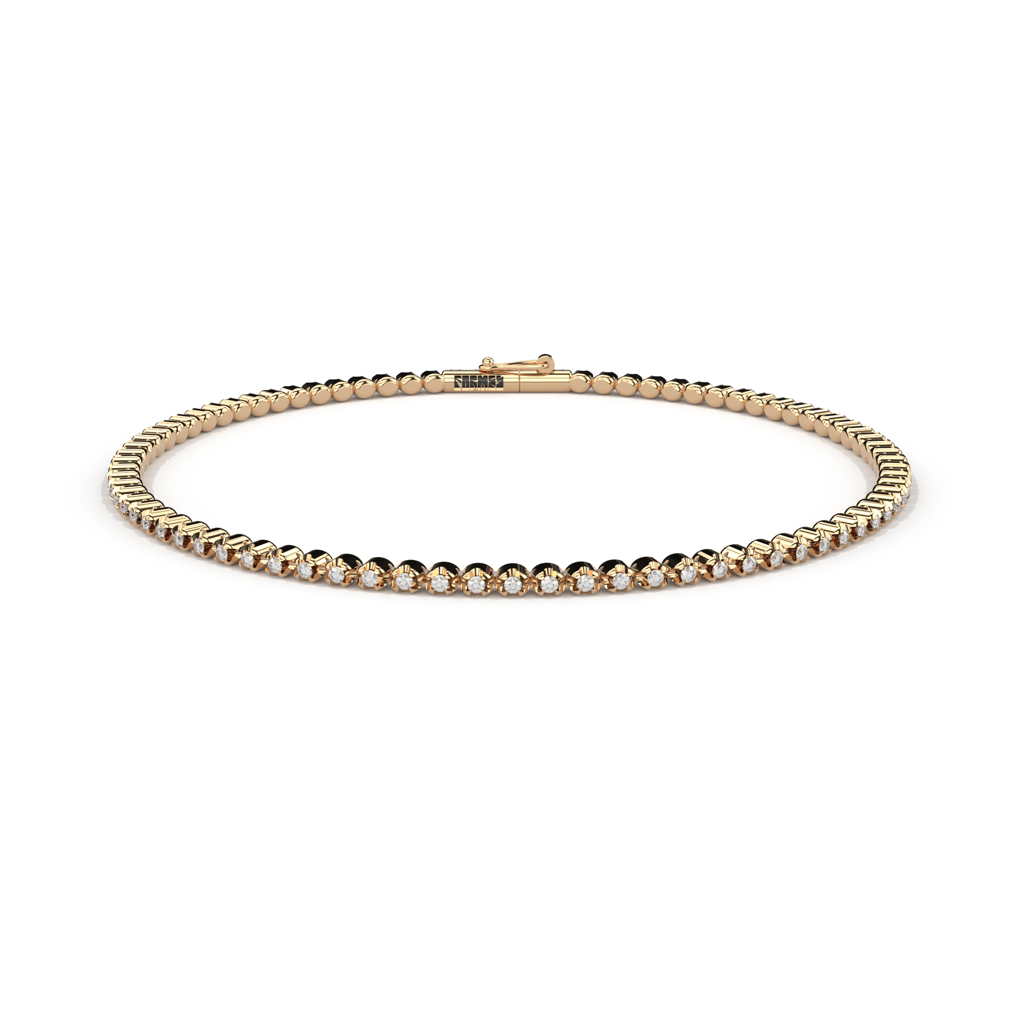 slim lab grown diamond bracelet by Formes
