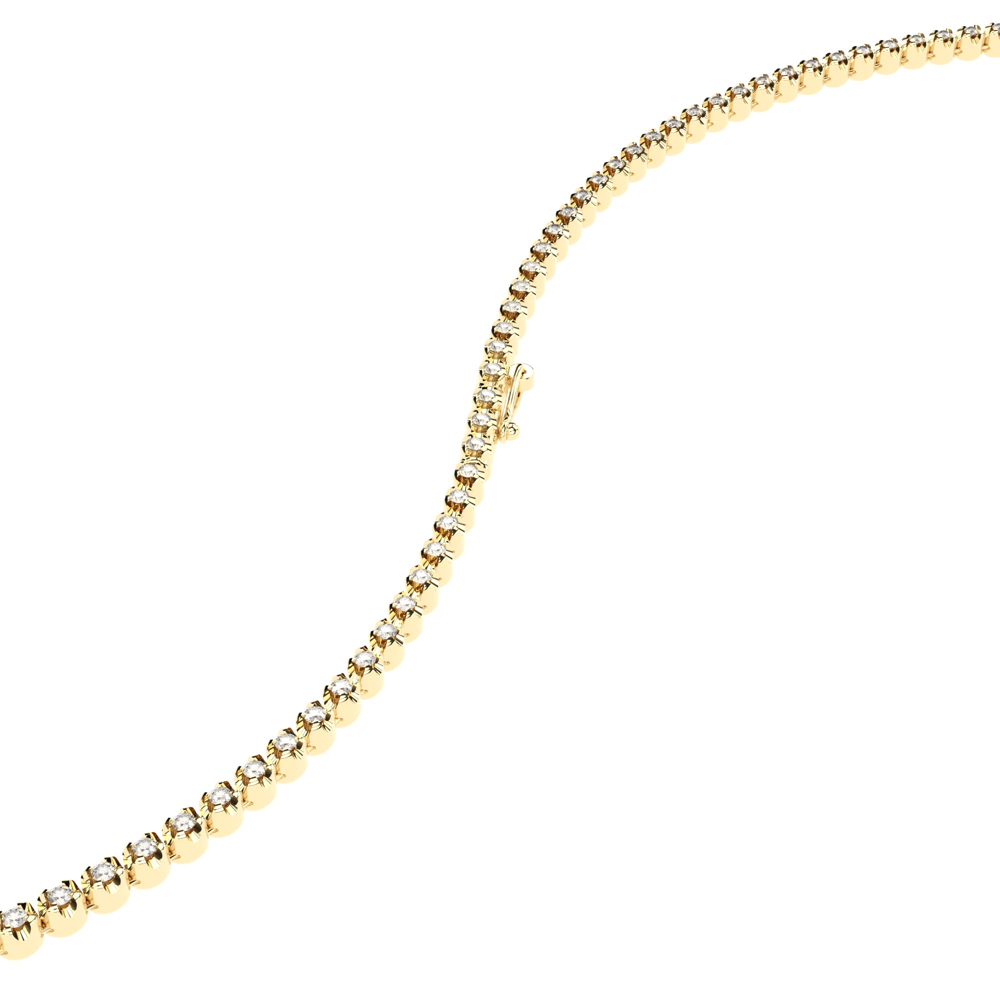 slim lab grown diamond necklace by Formes