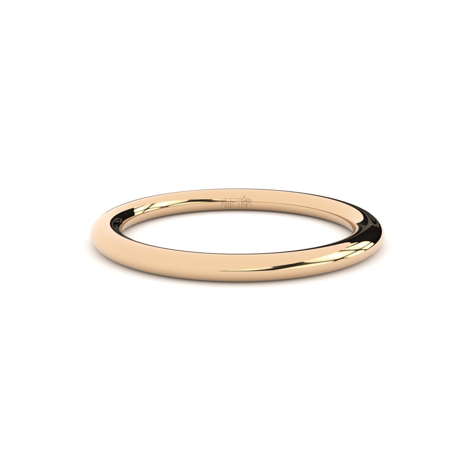slim oval wedding ring Formes