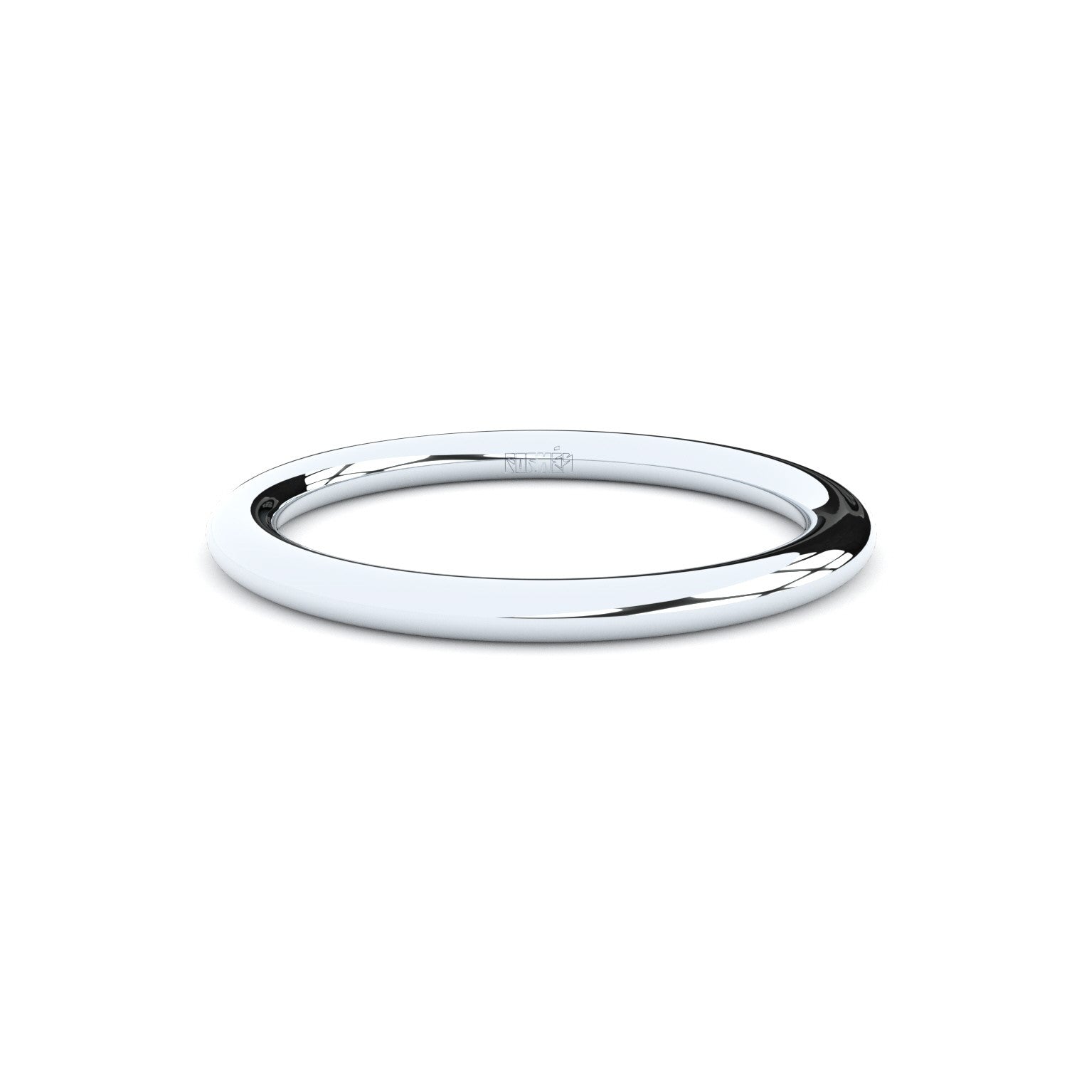 slim oval wedding ring Formes