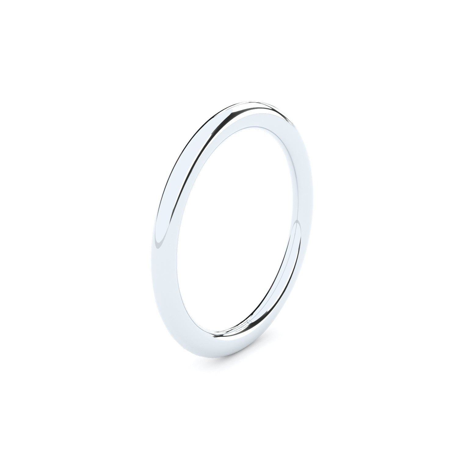 slim oval wedding ring Formes