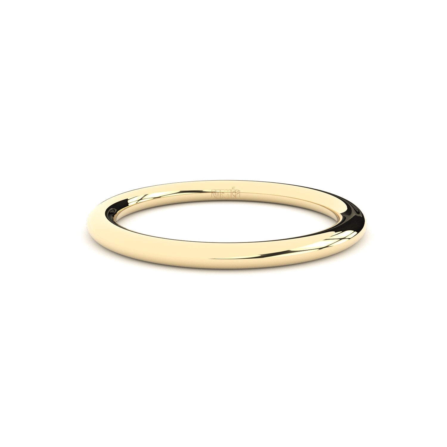 slim oval wedding ring Formes